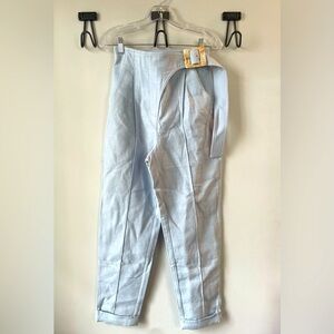 Significant Other, US women’s 4, sky blue high rise built in belt cuffed pants